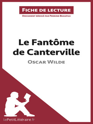 cover image of Le Fantôme de Canterville de Oscar Wilde (Fiche de lecture)
